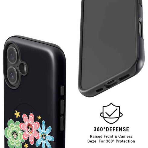 Cartoon Network Powerpuff Girls Flowers iPhone 16 Plus Magsafe Impact Case